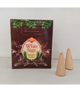 Incienso Conos Aromáticos - Sac - Salvia Blanca - Quemador Ambientador Oriental - White Sage