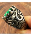Anillo Caballero Aleación Inox - Estilo Medieval Gótico - Modelo Wahid Akhdar