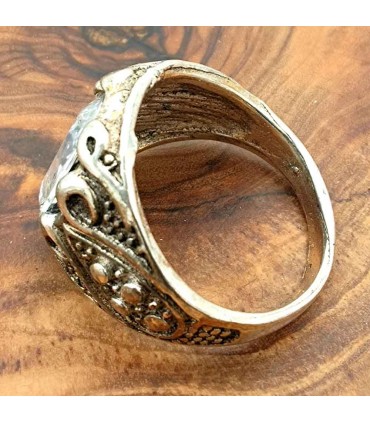 Anillo Unisex Aleación Inox - Estilo Medieval Gótico - Modelo Zalaza Azrak
