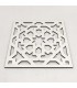 Pack 6 Salvamanteles Posa Platos Blanco Lacado - Celosia Andalusí - Corte Laser - Modelo Alhambra