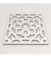 Pack 6 Salvamanteles Posa Platos Blanco Lacado - Celosia Andalusí - Corte Laser - Modelo Alhambra