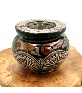 Asfi Ceramic Anti-odor Water Ashtray - Moroccan Handicraft - Nahtun Model