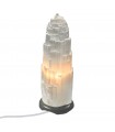 Natural White Selenite Lamp - Energy Renewal Purification - Moroccan Crafts - Various Sizes