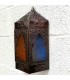 Candeeiro de parede em vidro e metal para interior - decoração árabe andaluza - modelo Bab Alkauzar