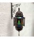 Andalusische Innendeckenlampe - Glas und Metall - Marokkanisches Kunsthandwerk - Modell Bab Alkauzar