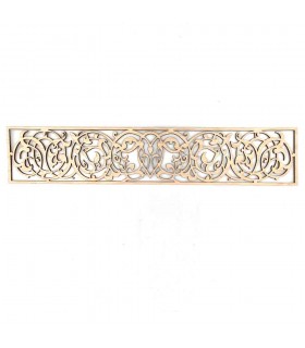 Arabic Wood Lattice 10x50cm - Geometric Designs - Laser Cut - Allablab Model