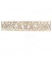 Arabisches Holzgitter 10x50cm - Geometrische Designs - Laserschneiden - Allablab-Modell