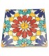 Azulejo Andalusí - Zellige Mosaico Nazari - Multicolor - Estrella Morisca -  10x10 cm - Artesanal - Modelo 85