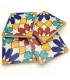Azulejo Andalusí - Zellige Mosaico Nazari - Multicolor - Estrella Morisca -  15x15 cm - Artesanal - Modelo 88