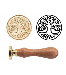 Sello Bronce Medallón Cartas Cera Lacre - Arbol Vida