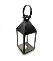 Farol Forja Cuadrado - Calidad Superior - Asa - 33 cm