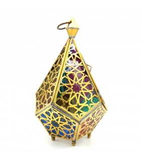 Brass Lantern Lantern - Moroccan Crafts - Arabic Decoration - Model 3 Nuhas