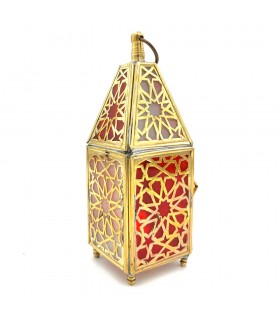 Farolillo Farol de Latón - Artesanía Marroquí - Decoración Árabe - Modelo 4 Nuhas
