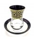Set Juego 6 Vasos de Té Turco con Platitos - Artesanía Turca - Decoración Árabe - Modelo Alhambra