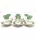 Set Jeu 6 Verres à Thé Turcs avec Soucoupes - Artisanat Turc - Décoration Arabe - Modèle Alkhazaf
