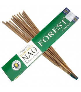 Bâtonnets d'encens Masala Agarbathi Encens forestier Golden Nag 15g