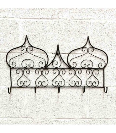 Garderobe oder Kleiderbügel aus Schmiedeeisen - 5 Arme - Marokkanisch-Arabisch - RAFUF-Modell