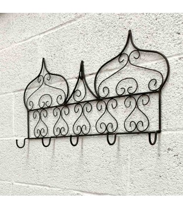 Garderobe oder Kleiderbügel aus Schmiedeeisen - 5 Arme - Marokkanisch-Arabisch - RAFUF-Modell