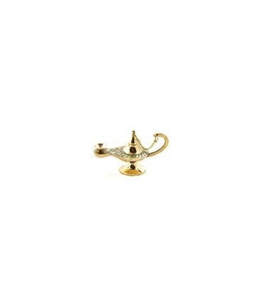 Génie Aladdin lampe à huile - mèche de coton - bronze - nouveauté