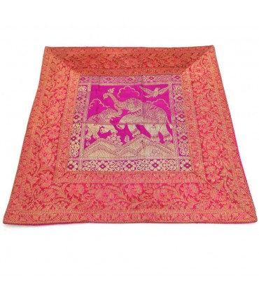 Cojín Seda Animales Sagrados 45cm-Varios Colores-Diseño Oriental
