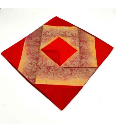 Cojín Tela Fina y Terciopelo - 40 cm - Varios Colores - Diseño Arabe