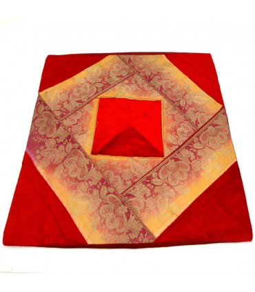Cojín Tela Fina y Terciopelo - 40 cm - Varios Colores - Diseño Arabe