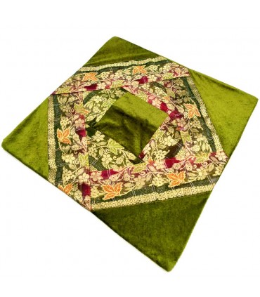 Cojín Tela Fina y Terciopelo - 40 cm - Varios Colores - Diseño Arabe