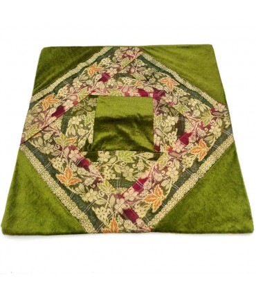 Cojín Tela Fina y Terciopelo - 40 cm - Varios Colores - Diseño Arabe