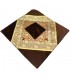 Fine Fabric and Velvet Cushion Cover - Vintage Design - Mukhammal Model