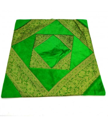 Cojín Tela Fina y Terciopelo - 40 cm - Varios Colores - Diseño Arabe