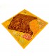 Funda Cojín Pathwork - Recortes Sari - Artesania India - Modelo Jaudein 40x40cm