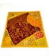 Funda Cojín Pathwork - Recortes Sari - Artesania India - Modelo Jaudein 40x40cm