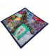 Housse de Coussin Pathwork - Découpes Sari - Artisanat Indien - Modèle Jaudein 40x40cm