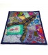 Funda Cojín Pathwork - Recortes Sari - Artesania India - Modelo Jaudein 40x40cm