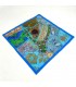 Funda Cojín Pathwork - Recortes Sari - Artesania India - Modelo Jaudein