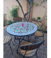 Mesa Jardín Mosaico Andalusí - Zelige Azulejos Fez - Modelo Granaita
