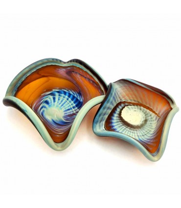 Syrian Handcrafted Murano Glass Decorative Object Holder - Multipurpose Matte Finish Mushawah Model