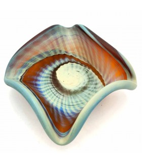 Porta Objetos Decorativo Cristal de Murano Artesanal Siria - Acabado Mate Multiusos Modelo Mushawah