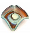 Porta Objetos Decorativo Cristal de Murano Artesanal Siria - Acabado Mate Multiusos Modelo Mushawah