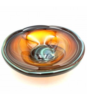 Fuente Frutero Decorativo Cristal de Murano Artesanal Siria - Acabado Brillo Multiusos Modelo Fawakih