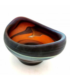 Syrian Handcrafted Murano Glass Decorative Object Holder - Multipurpose Matte Finish Model 57