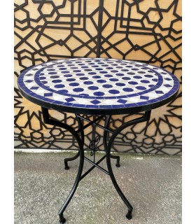 MESA JARDÍN MOSAICO ANDALUSÍ - ZELIGE AZULEJOS FEZ - MODELO RIF