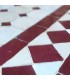 Mosaik niedriger Mitteltisch Garten oder andalusischer Patio – Granat – marokkanisches Kunsthandwerk – Wassat-Modell