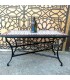 Mesa Mosaico de Centro Baja Jardin o Patio Andalusí - Granate - Artesanía Marroquí - Modelo Wassat