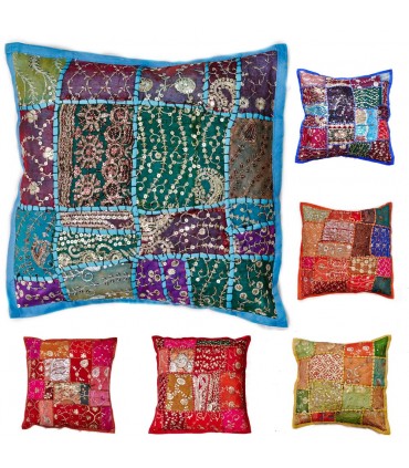 Cojín 40 cm Patchwork - Algodón-  Varios Colores