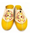 Babucha Marroquí Mujer - Color Amarillo - Artesanía Marroquí Cuero Autentico - Modelo Azrar