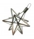 Candeeiro de tecto estrela andaluz - Cor transparente - Artesanato marroquino - Modelo Nujum Star