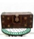 Ancien Coffre Vintage en Bois - Artisanat Touareg Mauritanien - Pièce Unique