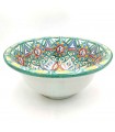 Lavabo Árabe Cerámica 40cm - Artesanía Fez - Pintado a Mano