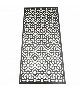 Cuadro Decorativo Celosía Árabe Madera - Decoración Oriental - Corte Láser - Modelo Warda - 60 x 30 cm